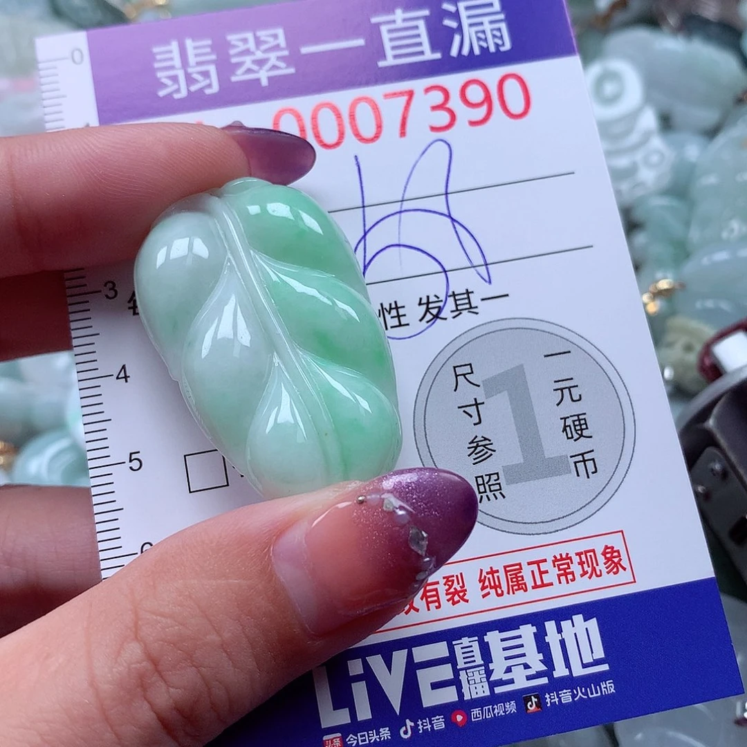 翡翠未镶嵌颈饰7390