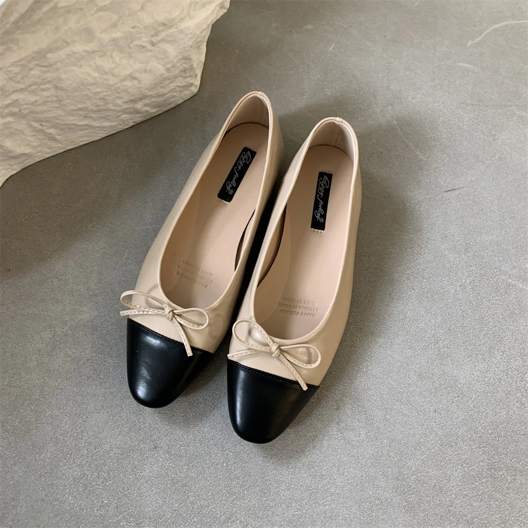 阿娇 小香风豆豆鞋女鞋结休闲奶奶鞋一脚蹬懒人鞋平底单鞋