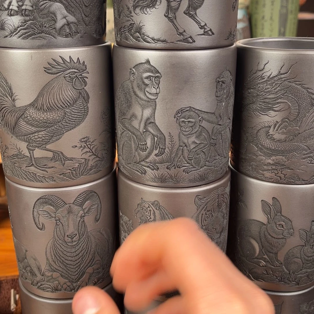 茶杯紫砂宜兴原矿紫砂杯