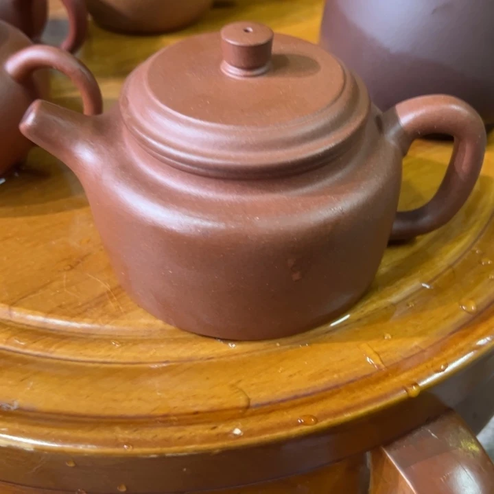 茶壶紫砂底槽青得中220cc
