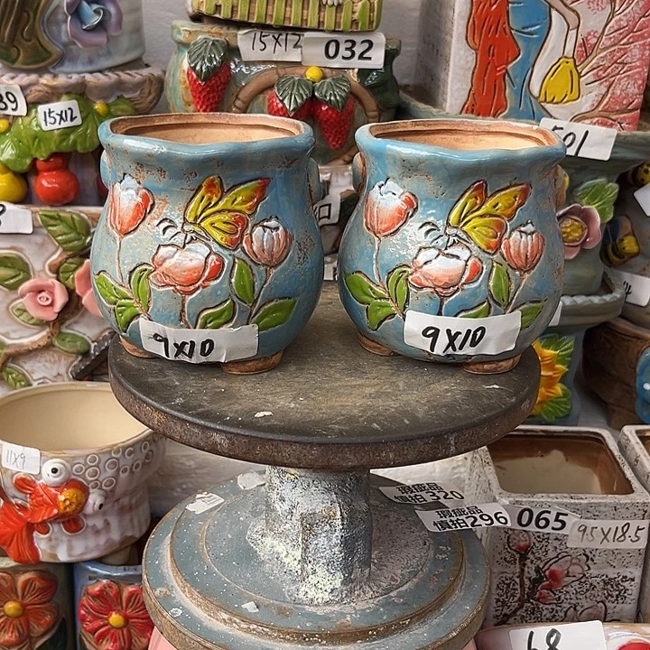 粗陶材质多肉花盆