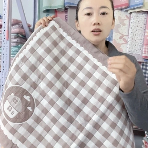 棉纱布棉咖啡小房子