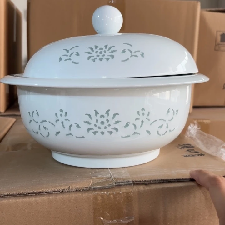 玉瓷景德镇陶瓷品锅一个青色