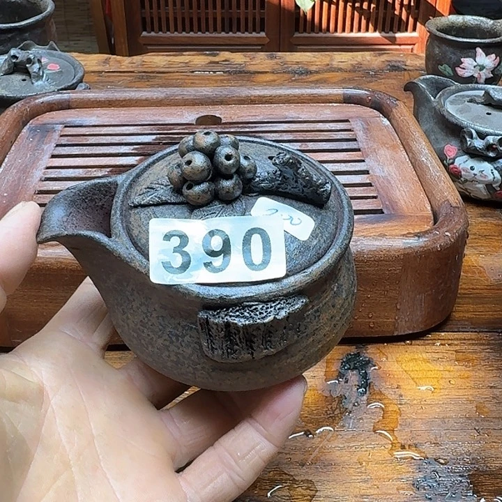 纯手工制作粗陶茶具