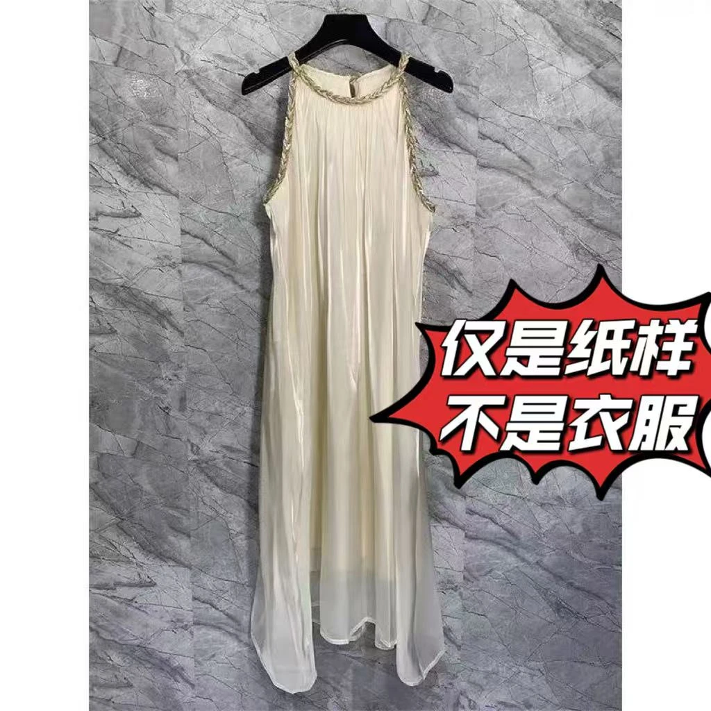 【度假连衣裙纸样】1070  氛围感连衣裙纸样用料2米