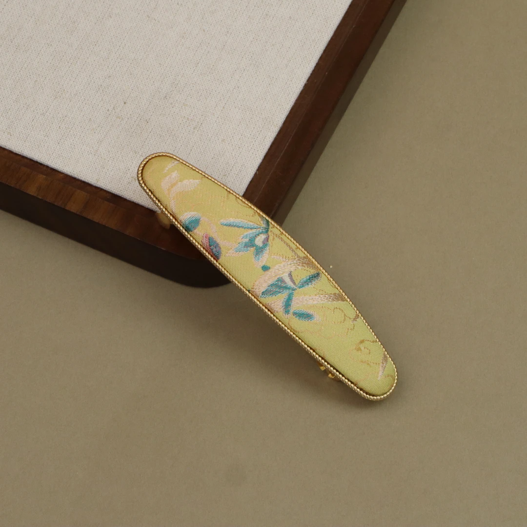 【兰桂齐芳】非遗宋锦发夹-古风可爱日常手工制作