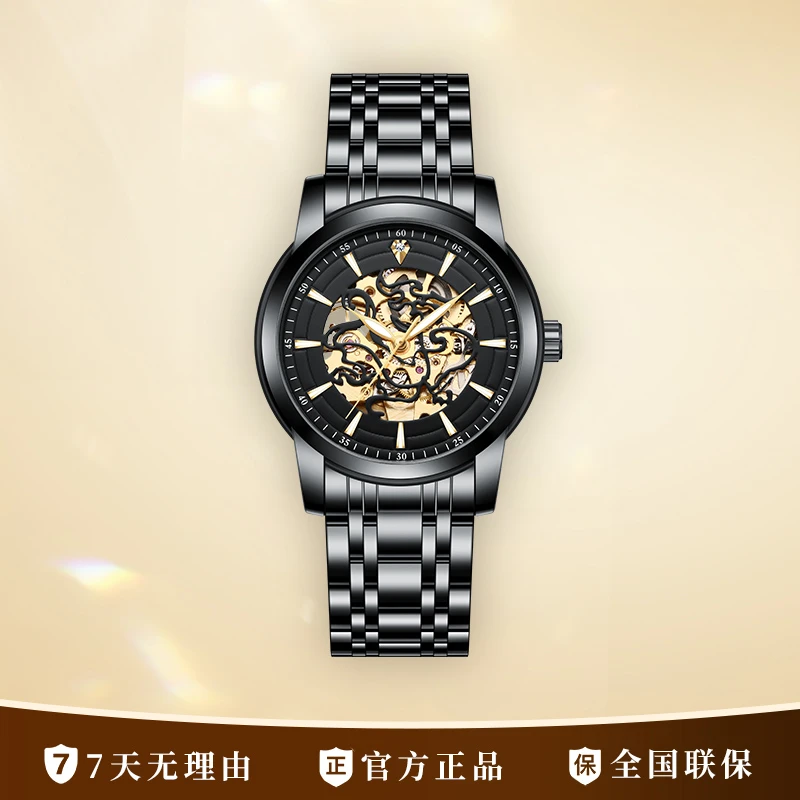 黑武士HA6610/男士潮流高端机械腕表-ss