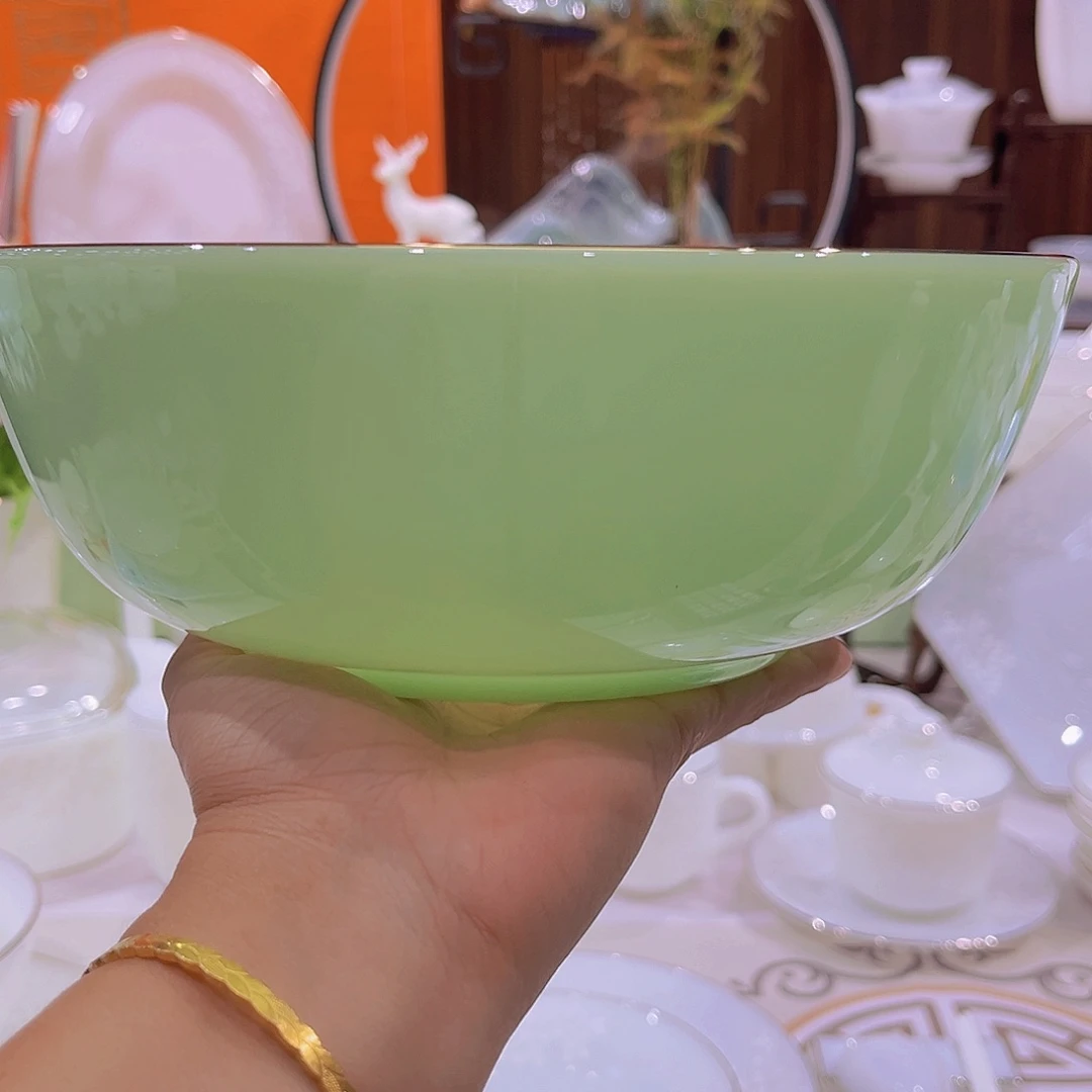 青玉瓷8寸汤碗单排一个