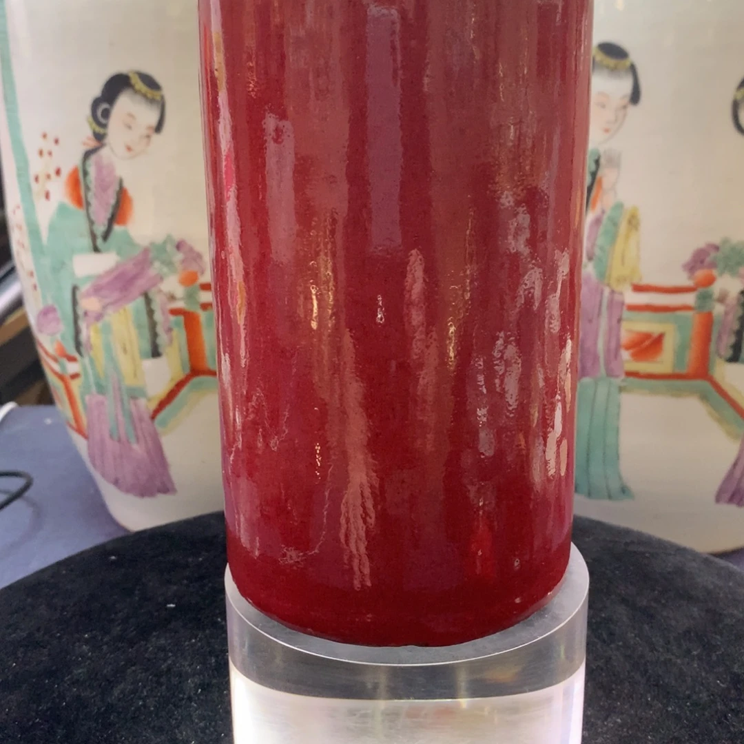 健***龍其他12794瓷器—钧红釉笔筒