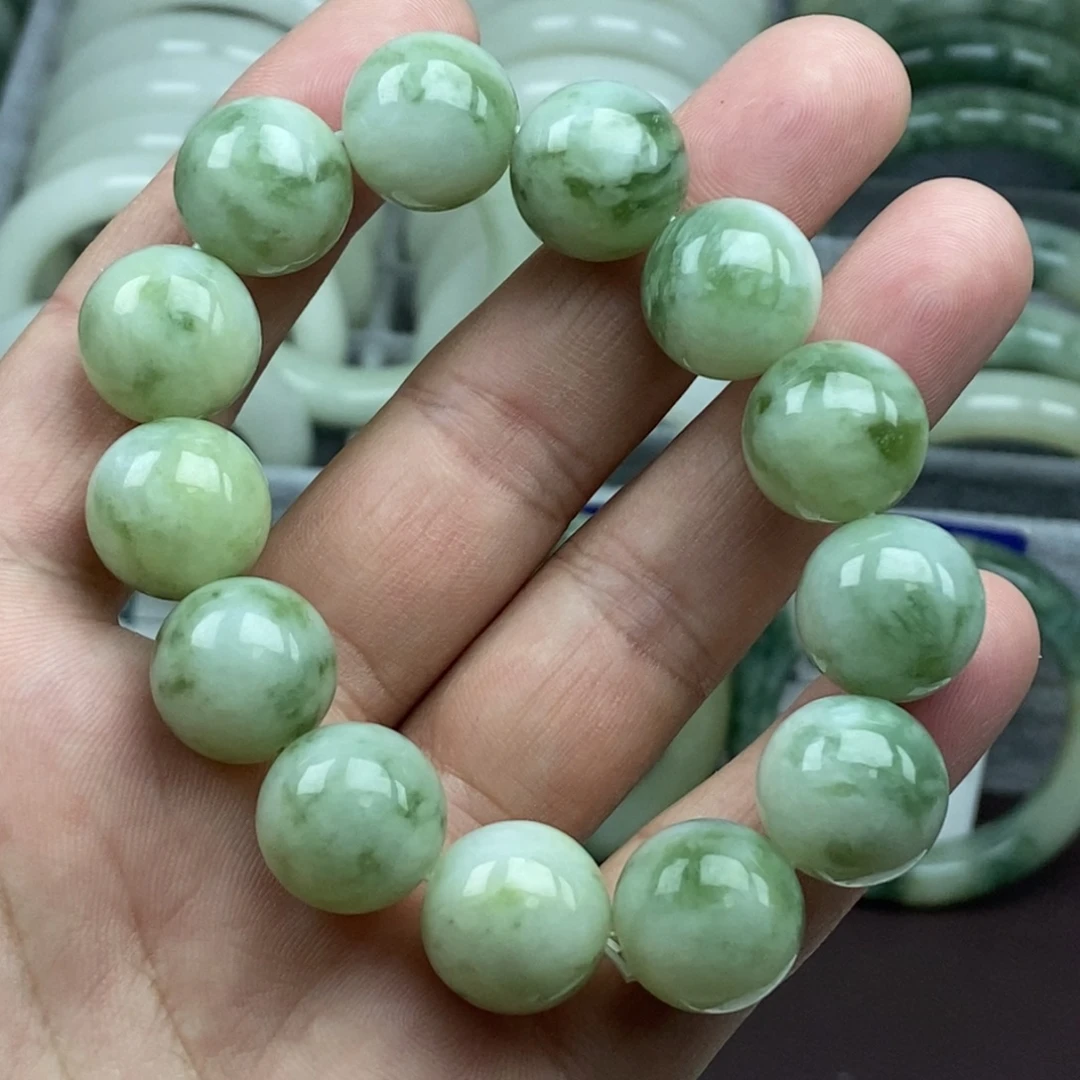 蛇纹石玉未镶嵌手链