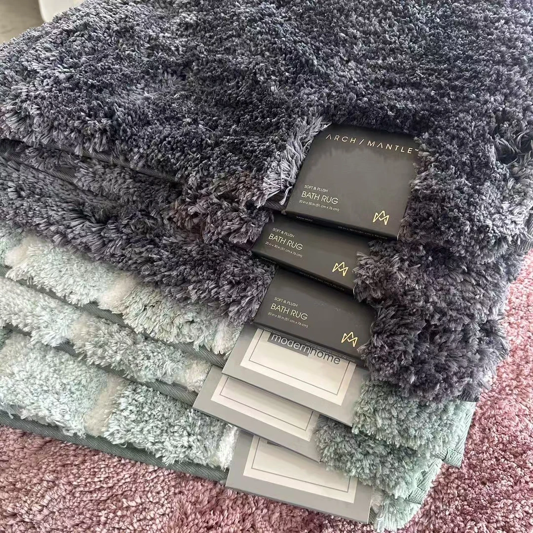 加厚条纹浴室地垫43*61cm