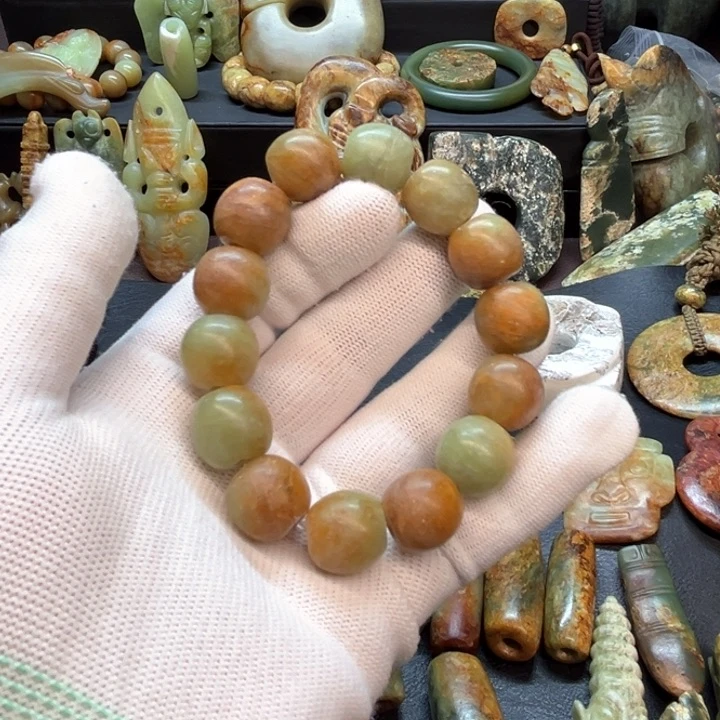 未镶嵌岫岩河磨玉（透闪石质玉）车挂用****0