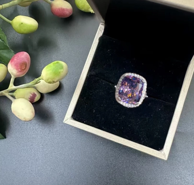 非金属珐琅戒指 瑞紫绮梦  戒指AS