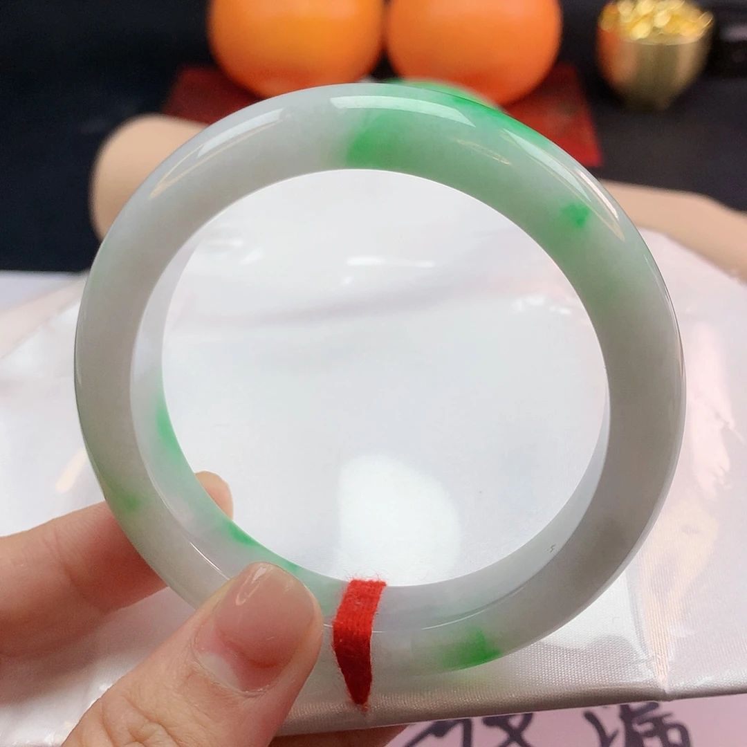 翡翠手镯未镶嵌58圈2444