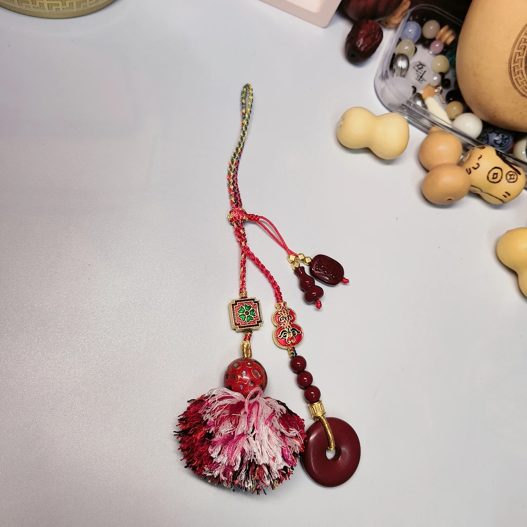 原创包挂平安扣大漆珠千金万两（多样化）