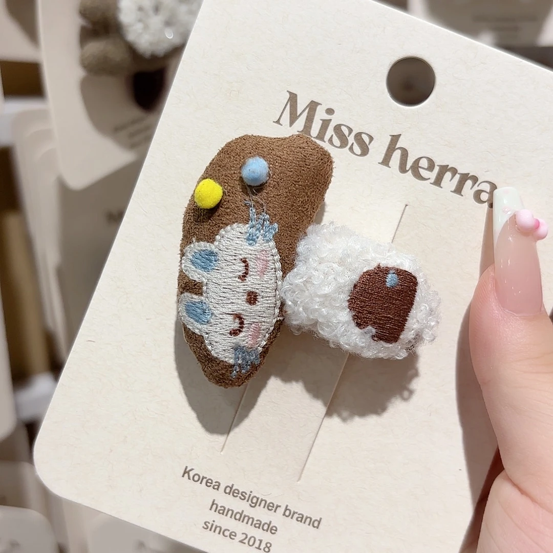 皮质铁合金发饰发夹