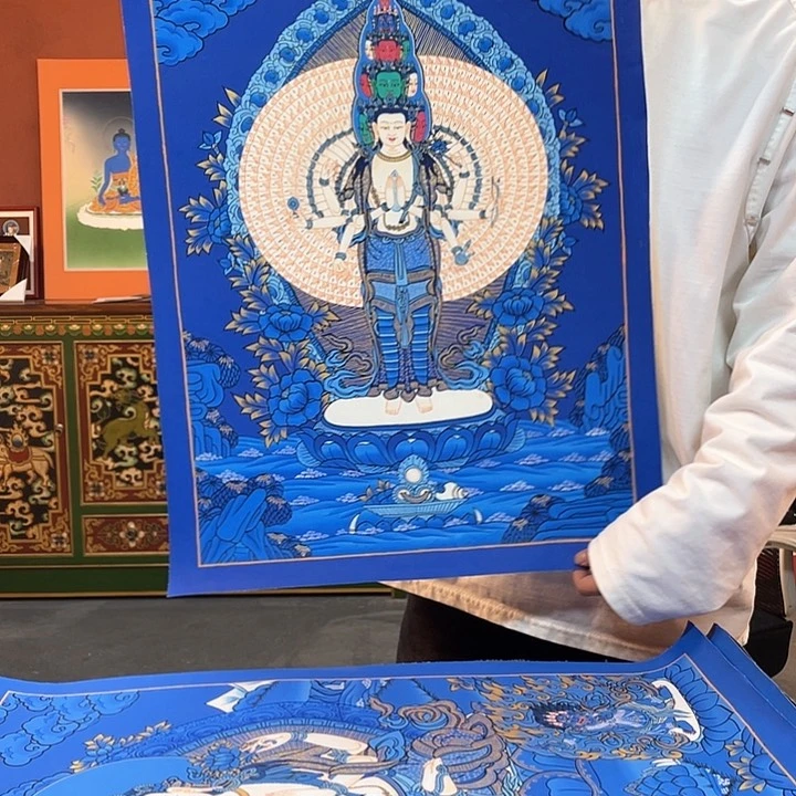 装裱画40×60千手纯手绘