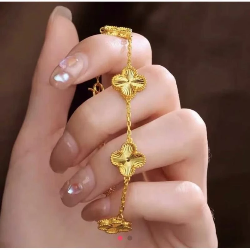 合金手链 合金手链 五花四叶草手链