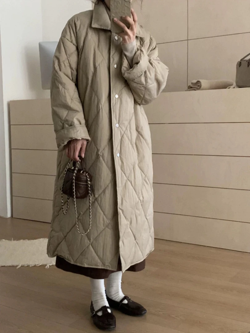 25年新款森系大长款可收腰