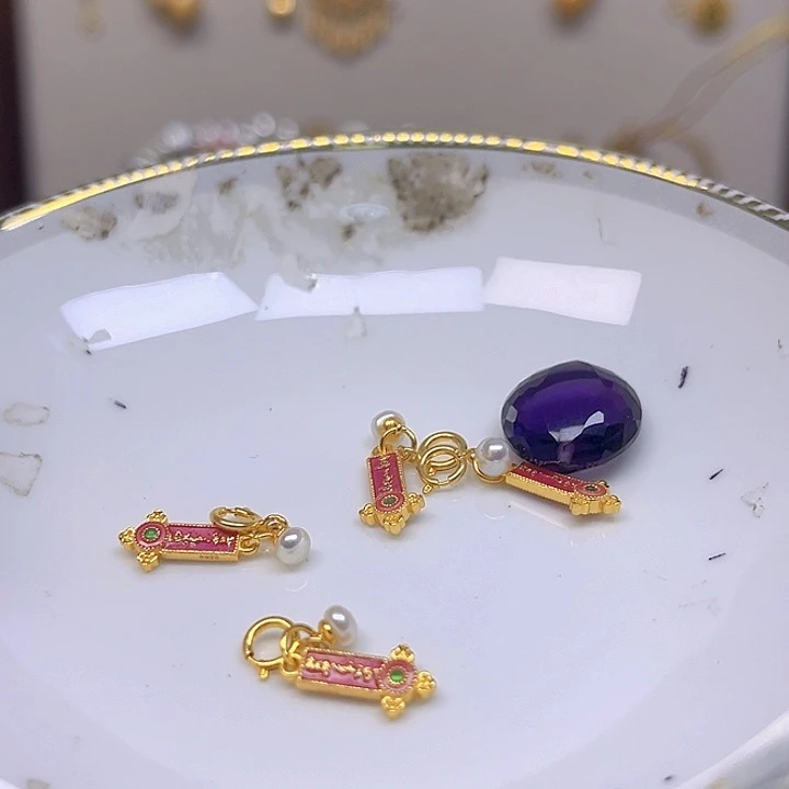 紫晶颈饰银S925镶嵌紫晶925镶嵌201