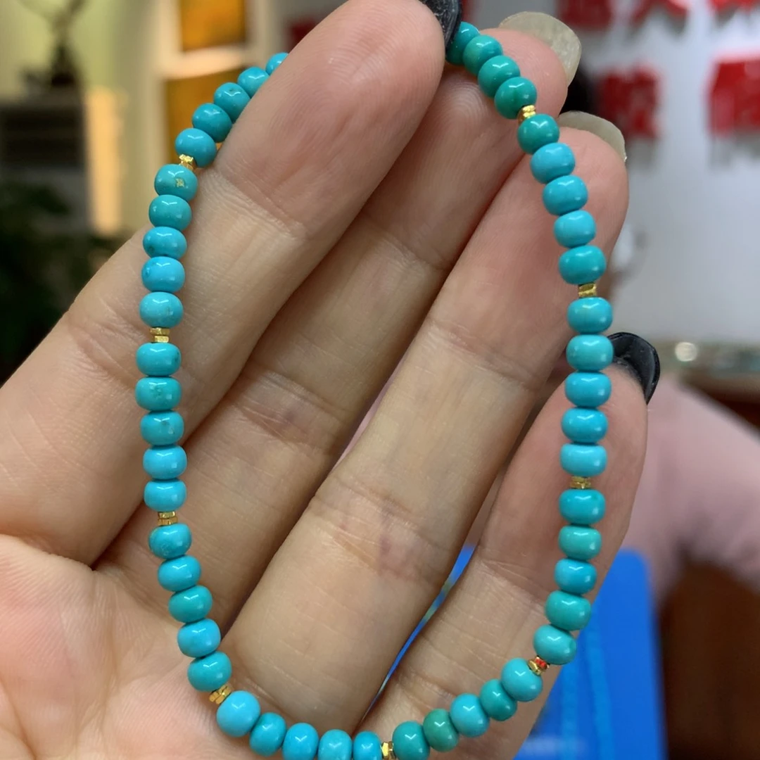 绿松石银S925镶嵌单圈