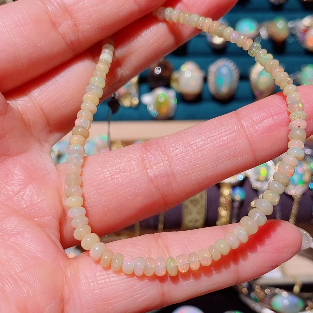 欧泊银S925镶嵌手链