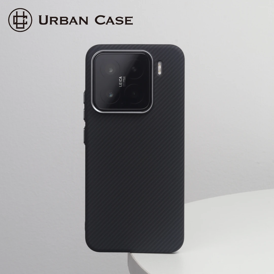 纯黑碳纤维纹超薄散热磁吸适用于小米17Pro手机壳小米15Ultra