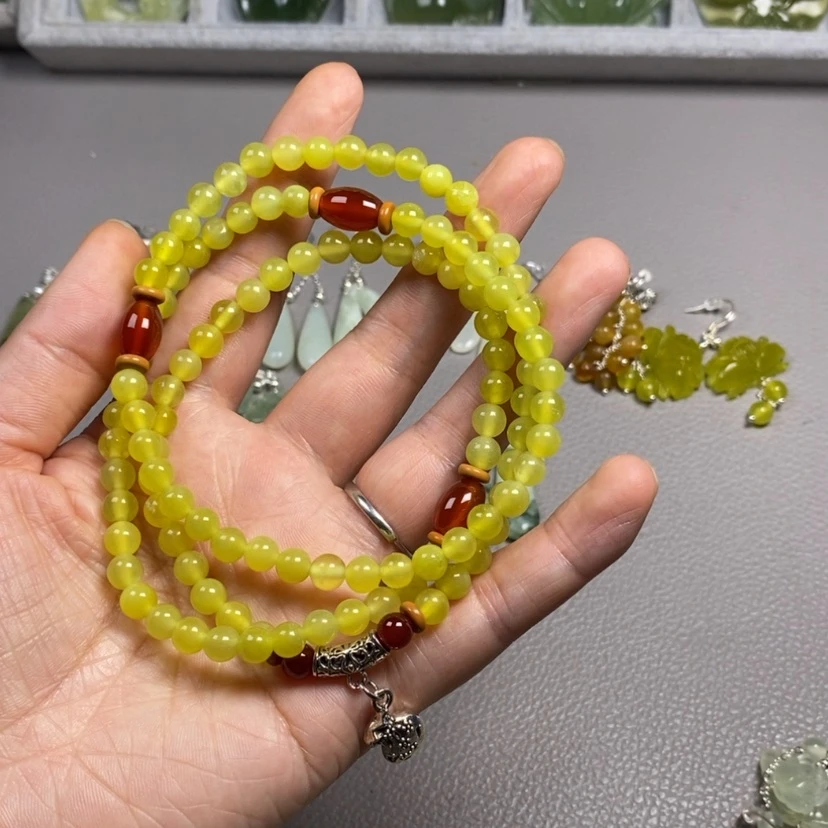 【闪购商品】蛇纹石玉未镶嵌挂件耳饰耳环项链