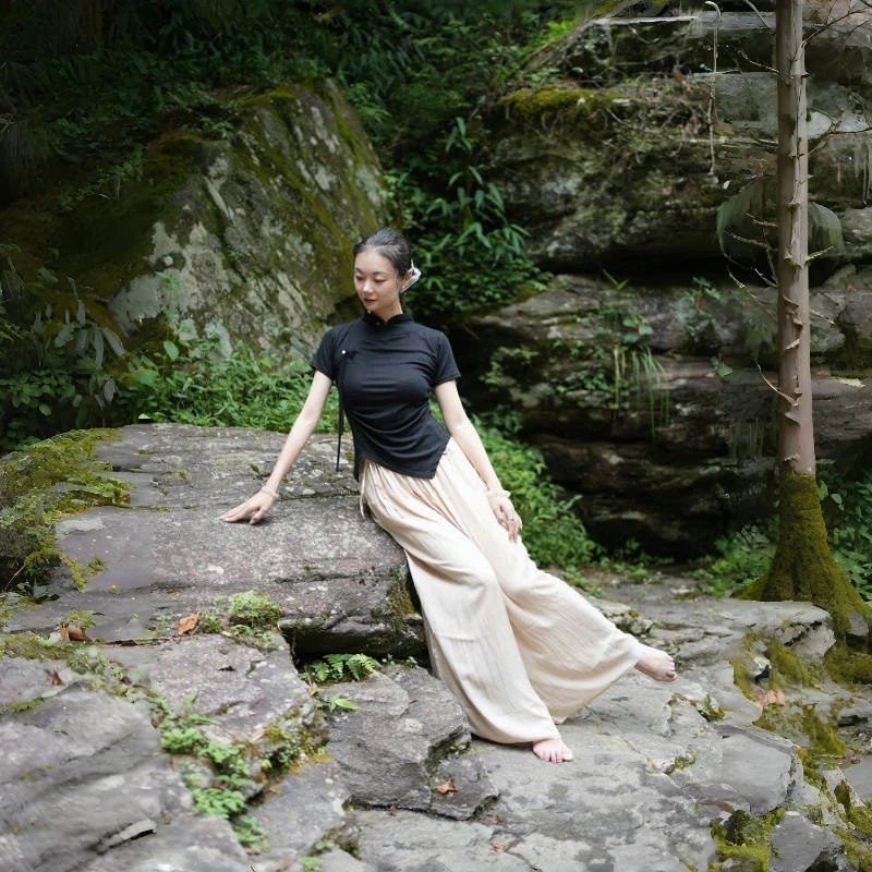 【李冠老师专属】古典舞蹈服身韵服女成人练功服现代舞形体显瘦上衣
