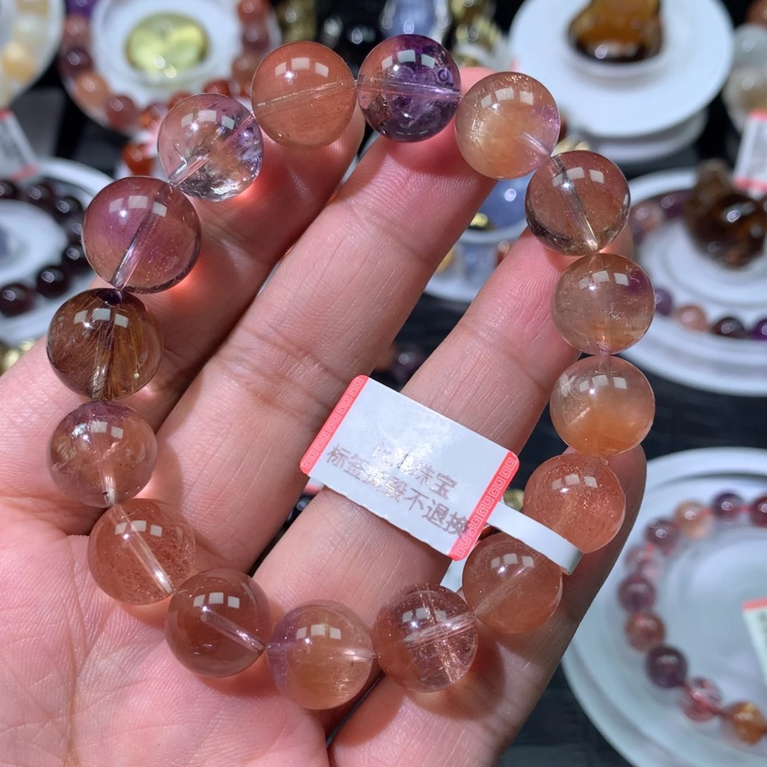 橘超七手链12-14毫米未镶嵌水晶