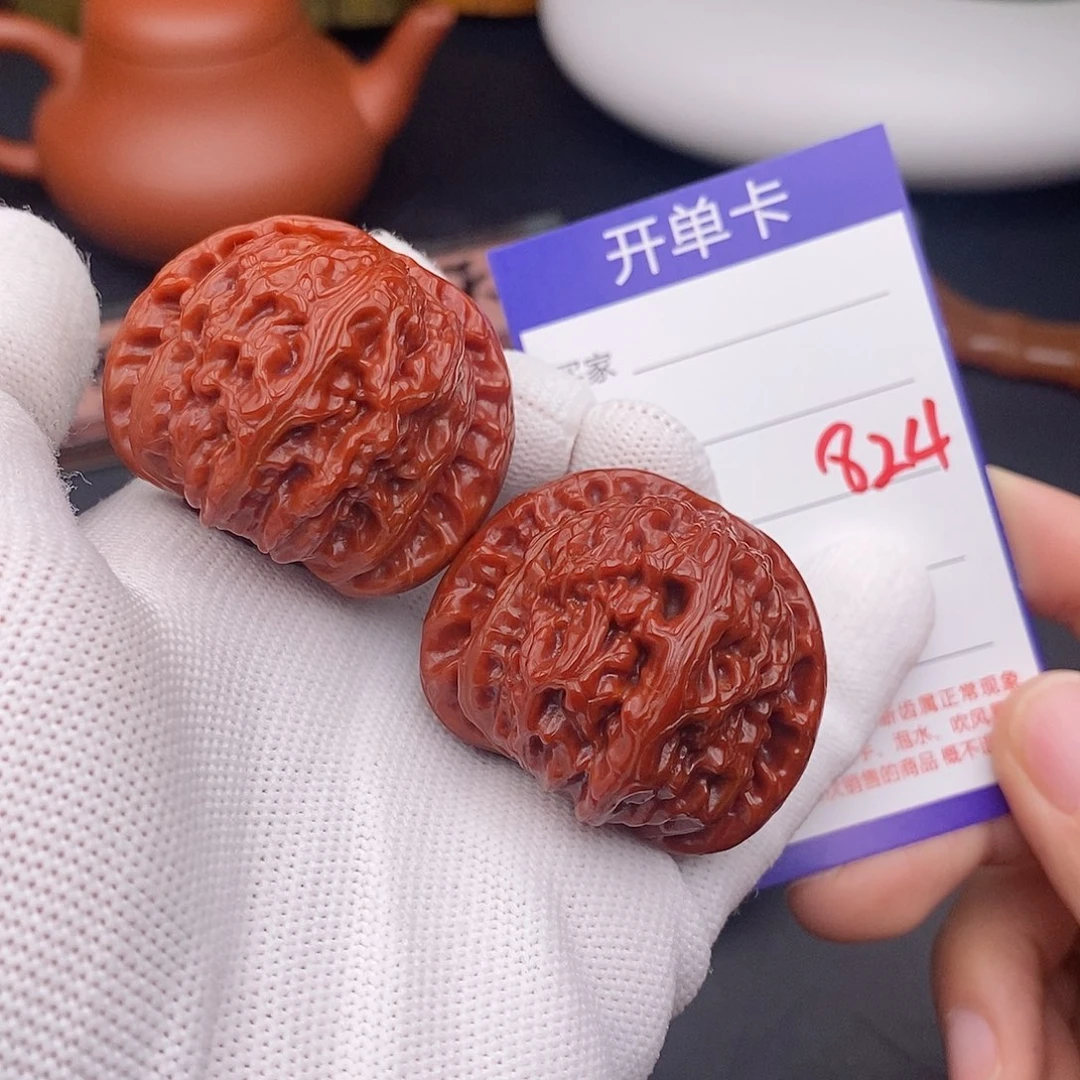 把件文玩核桃43球白824