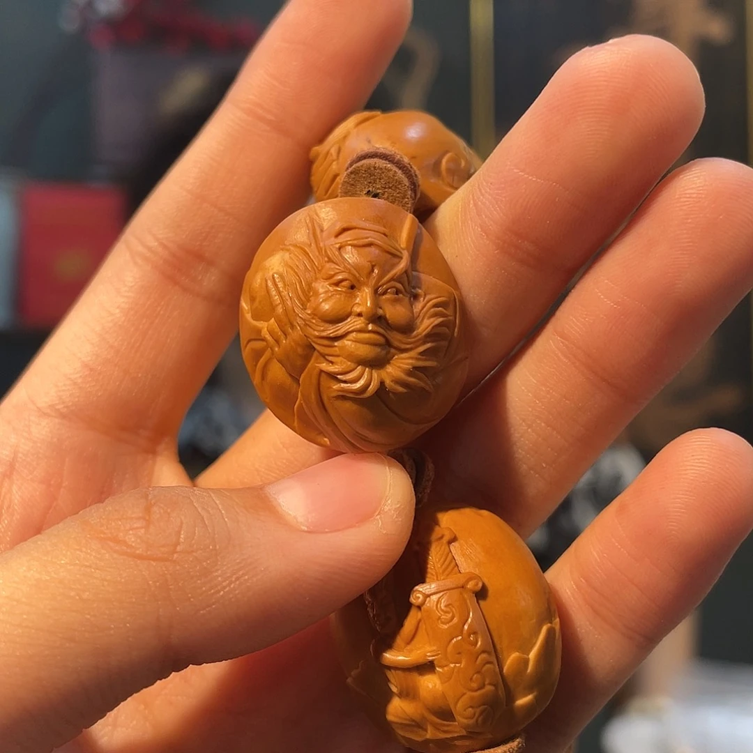 橄榄核手串/手链四花2.3钟馗