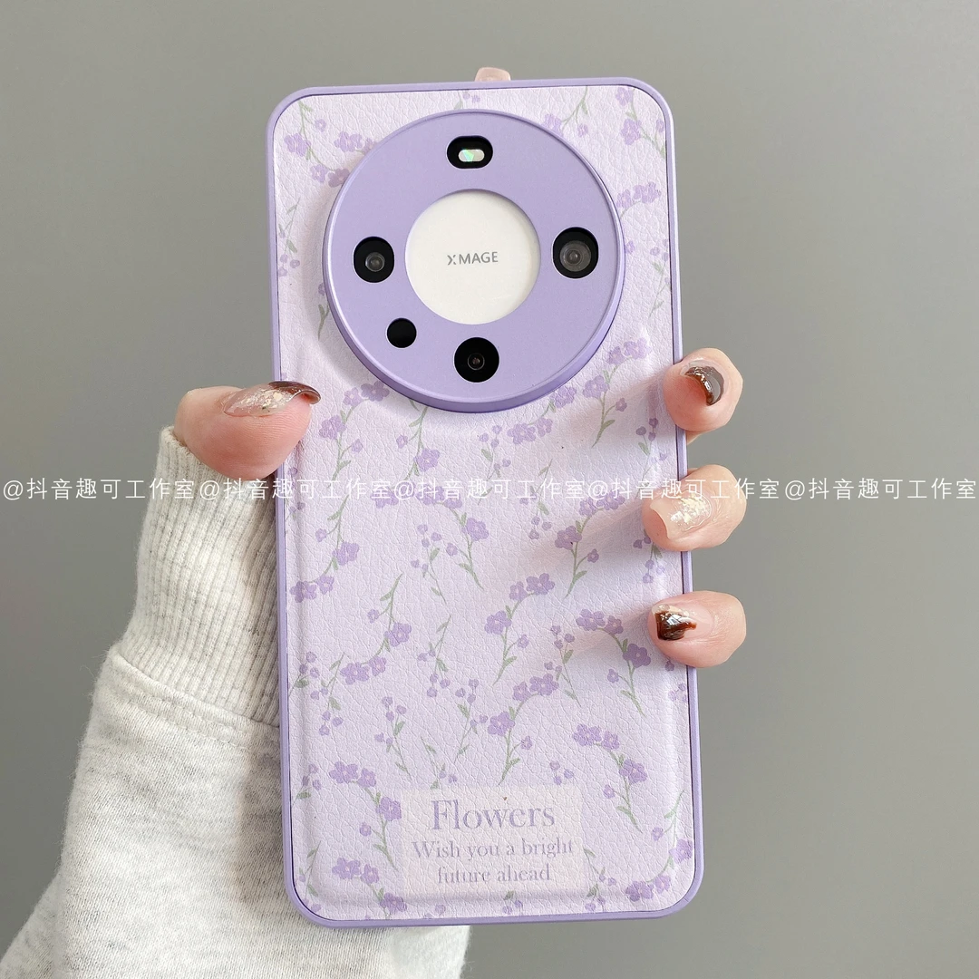 金属鼓皮适用华为mate70pro/60/50/40/30苹果17promax手机壳花枝