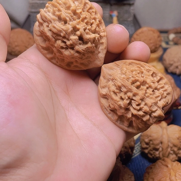 吊坠文玩核桃44麒麟纹大官帽
