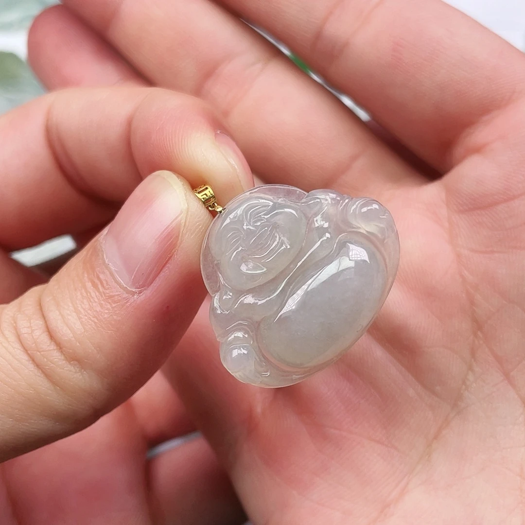 翡翠18K金镶嵌颈饰翡翠