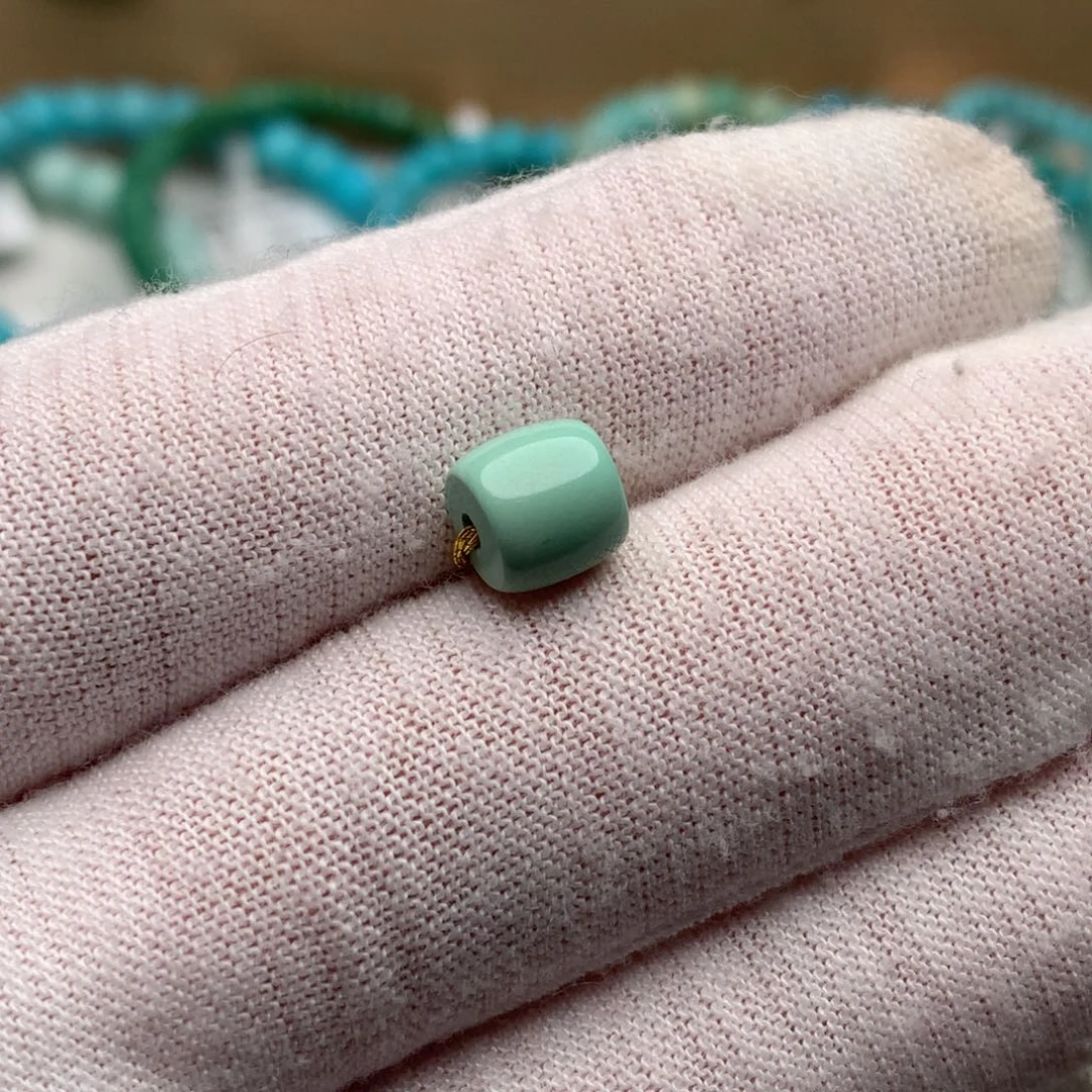 绿松石未镶嵌珠宝奇石7.2mm