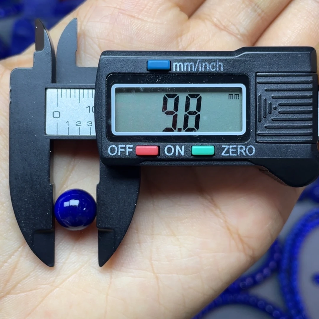 青金石未镶嵌9mm单珠配饰