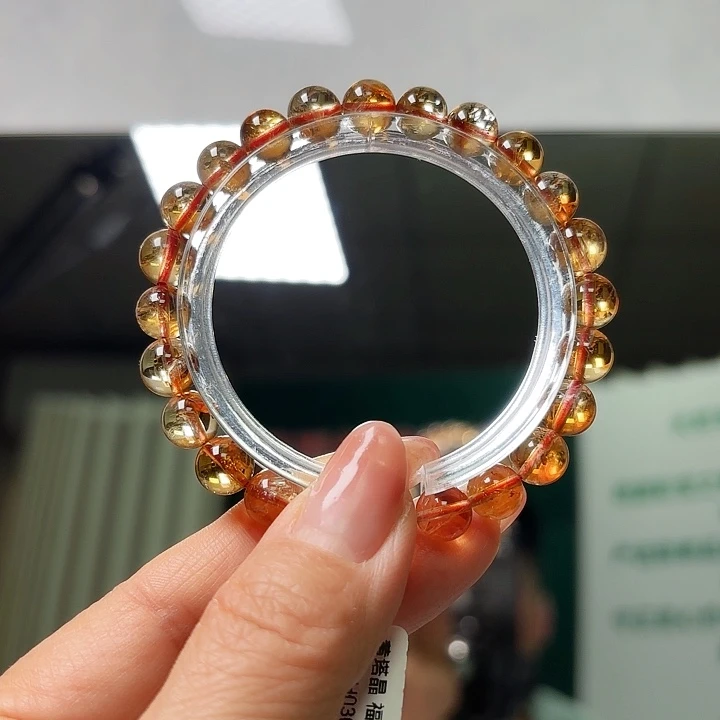 未镶嵌手串水晶天然的水晶黄塔8m m