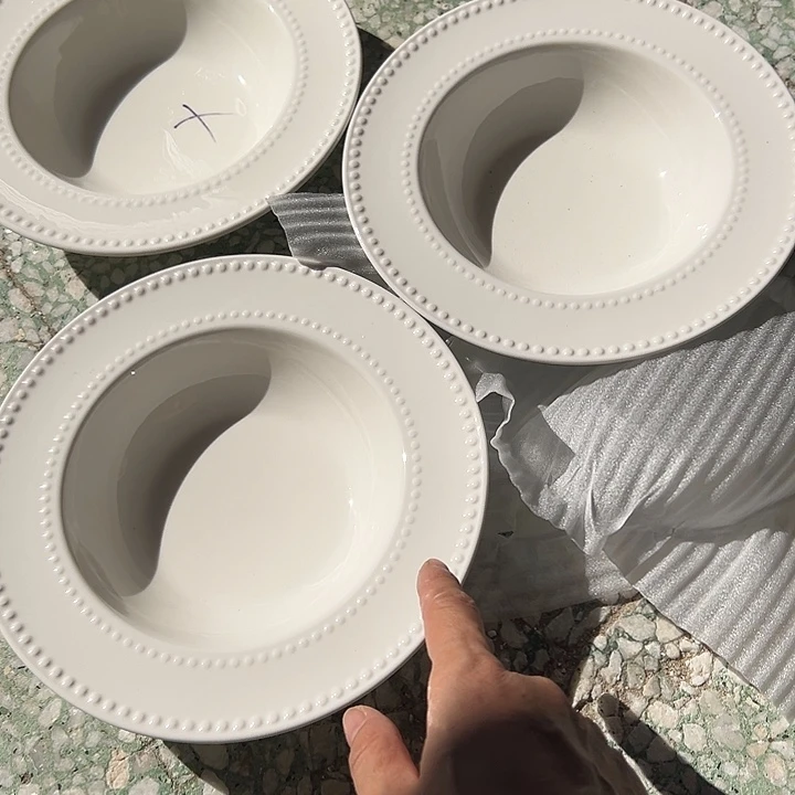 瓷片默认瑕疵上商品白色煮点3个
