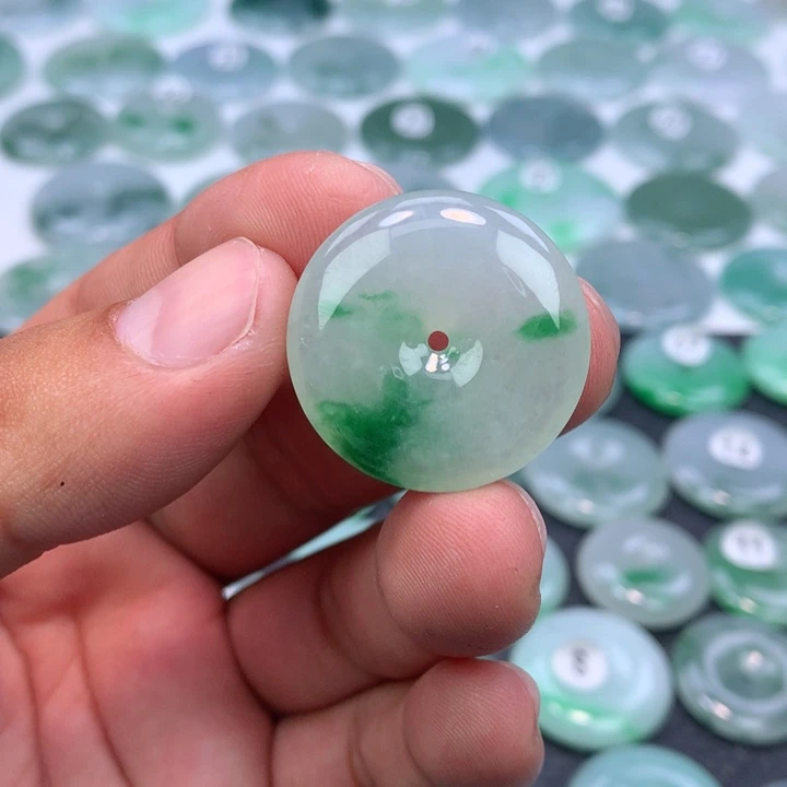 颈饰未镶嵌翡翠缅甸天然A货翡翠27.5-6.3