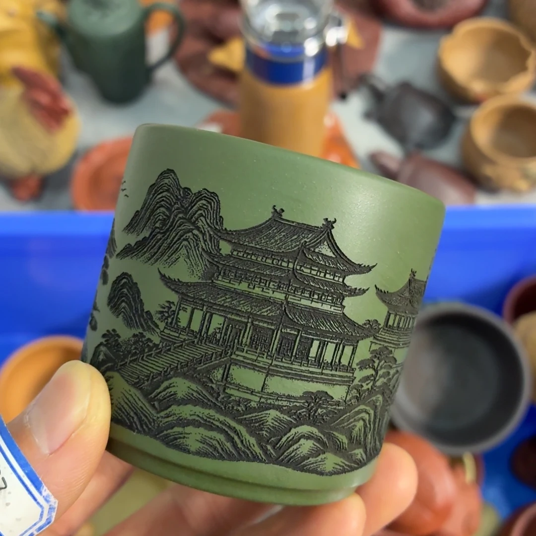 紫砂茶杯瑕疵不退不换介意勿拍