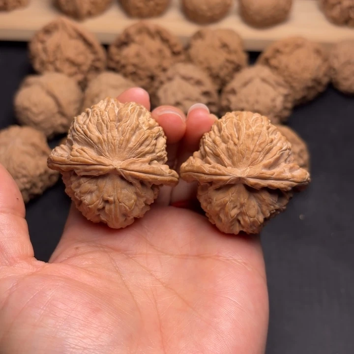 文玩核桃把件45白狮子克重46.9