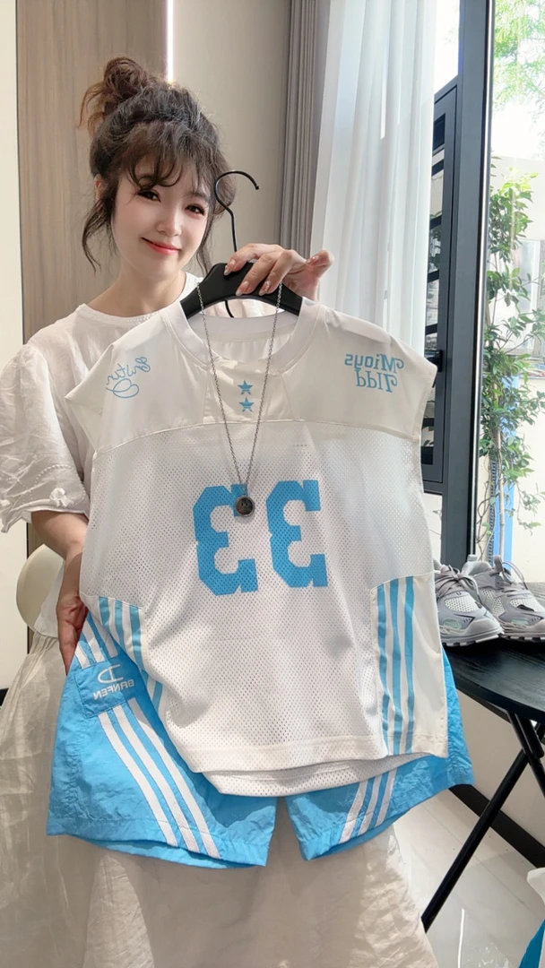 儿童夏季无袖冰丝速干篮球服套装2025新款男童帅气运动两件套童装