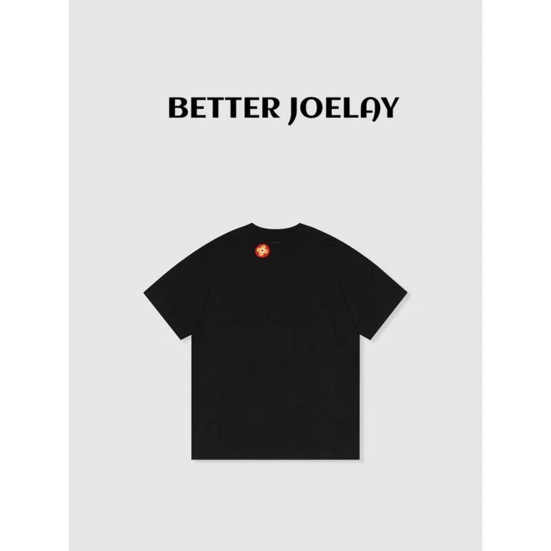 BETTER JOELAY -中版【山茶花香】百搭微宽松可爱短袖T恤KH1891