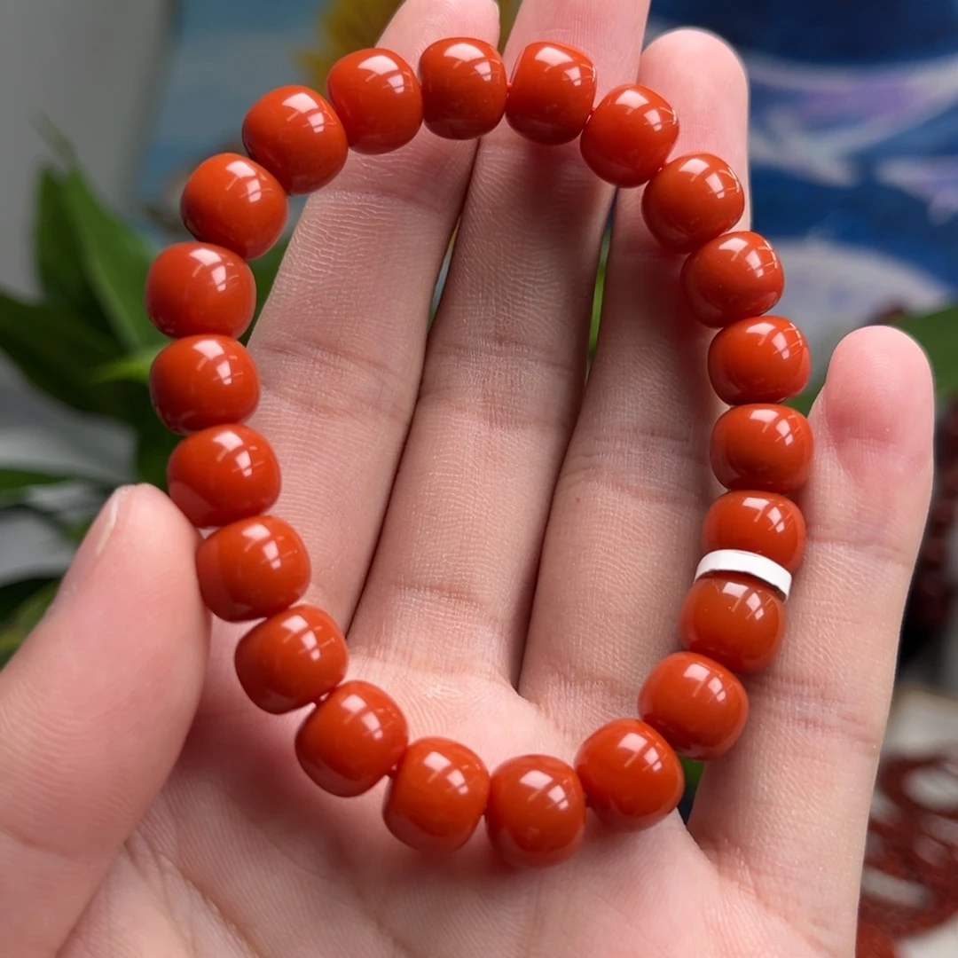 南红玛瑙未镶嵌手链保山冷水河老型手串10+