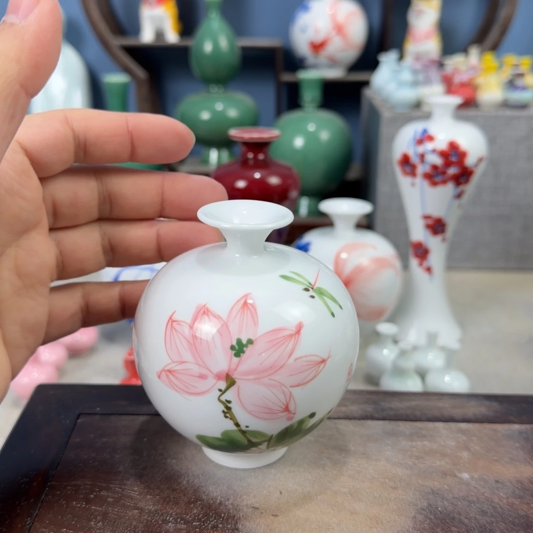 陶瓷手工小花器摆件