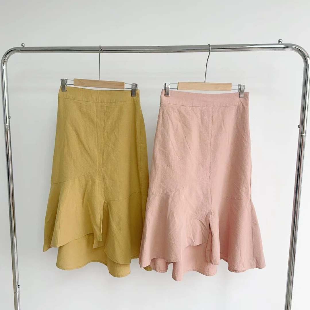 N214 不规则设计感修身半身裙