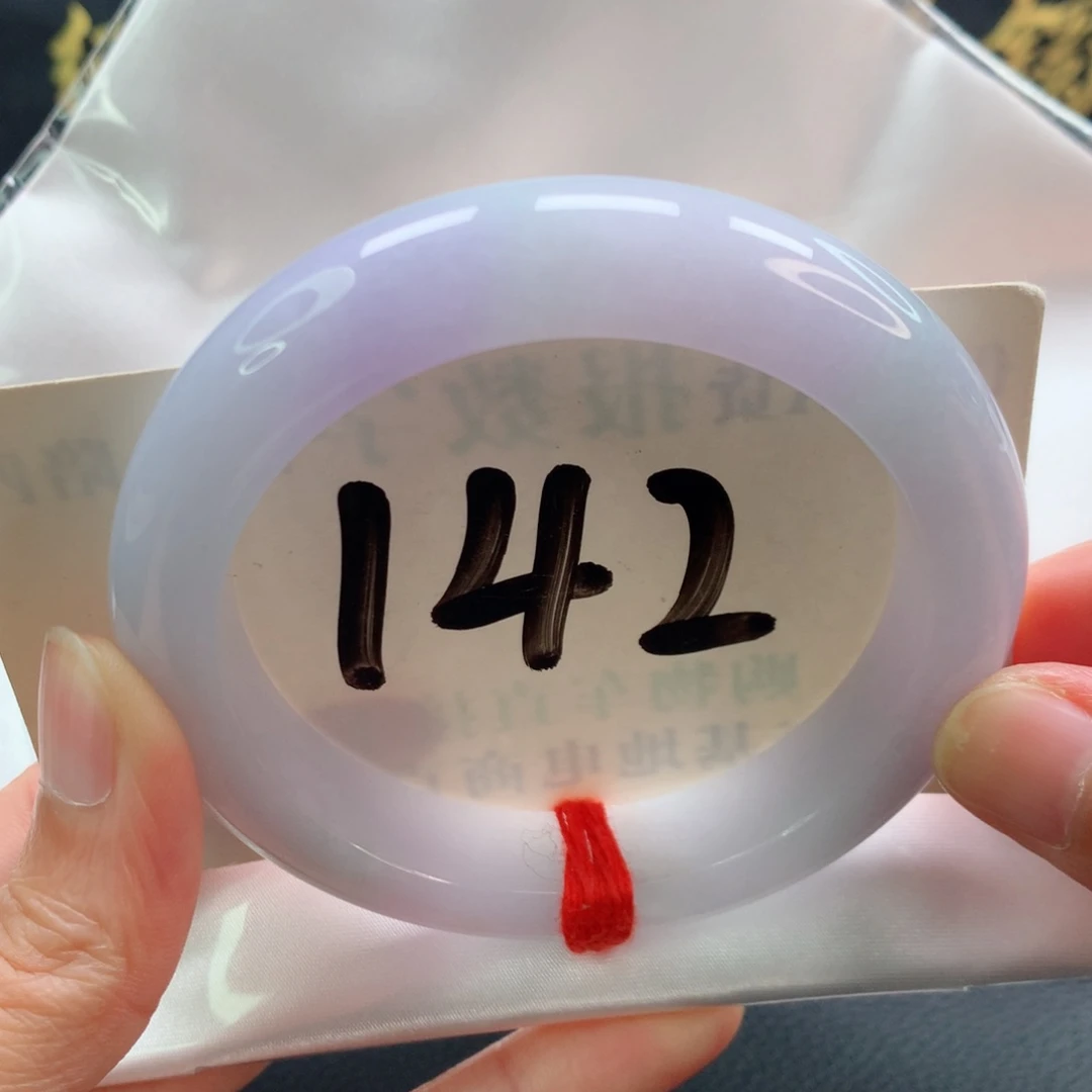 未镶嵌手镯翡翠正圈飘紫