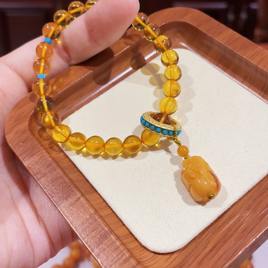 蜜蜡未镶嵌手链手串