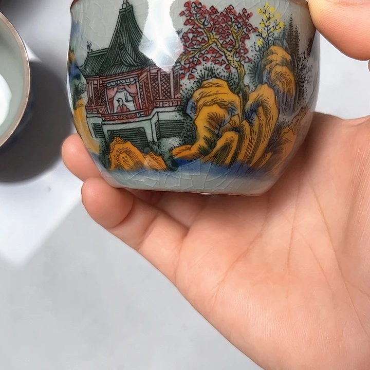 五彩山水主人杯jjjj